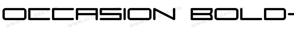 Occasion Bold字体转换